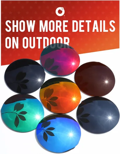 Vista 6 de Lentes De Reemplazo De Policarbonato De 1.8MM Para Oakley Holbrook XL OO9417 2.323 in Sunglass - Saddle Brown