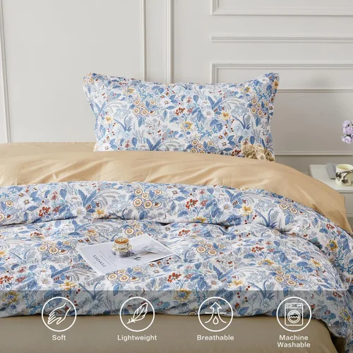 Vista 74 de SAPHREAS Juego de funda de edredón de algodón, tamaño King, a cuadros color gris oscuro y gris, geométrico, 3 piezas, 1 funda de edredón y 2 fundas