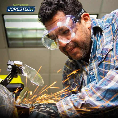 Vista 6 de JORESTECH Gafas de seguridad de alto impacto, lente transparente, protección ocular ANSI Z87 S-LS-359-CL