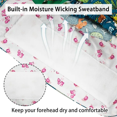 Vista 4 de Gorras médicas para mujer, gorras para enfermeras, gorra de trabajo ajustable, bolsa de cola de caballo, sombreros con lazo en la espalda