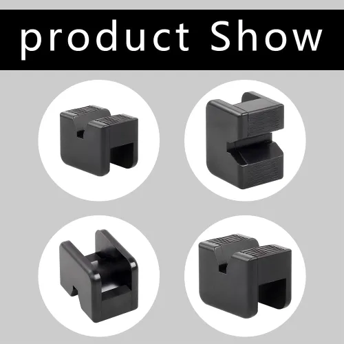 Vista 7 de Almohadillas de soporte, adaptador de gato de piso, protector de riel de marco lateral de soldadura, almohadilla universal de goma de 3.0 toneladas