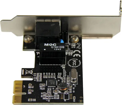 Vista 3 de StarTech.com Tarjeta de red PCIe de 1 puerto, perfil bajo, puerto RJ45, chipset Realtek RTL8111H, tarjeta de red Ethernet, tarjeta de red adaptador