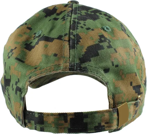 Vista 65 de Gelante Gorras de béisbol 100% algodón liso en blanco tamaño ajustable al por mayor a granel de 12 unidades Verde militar