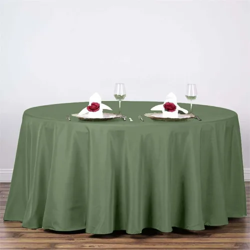 Vista 118 de Efavormart - Mantel redondo de poliéster para banquetes de boda, 90 pulgadas, color marfil