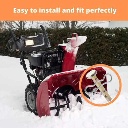 Vista 4 de 12 piezas 738-04124A y 714-04040 pasadores de corte y chavetas para quitanieves Cub Cadet MTD Troy Bilt