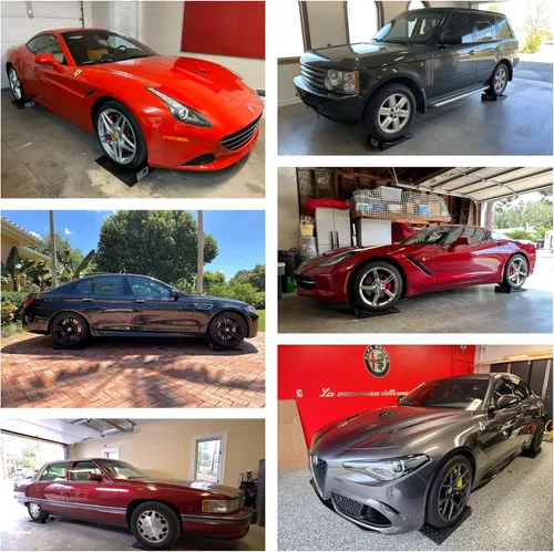 Vista 6 de Maxsa 37353 rampas de ahorro de neumáticos Park Right para prevención de aplanamiento y ponchado de neumáticos y almacenamiento de vehículos