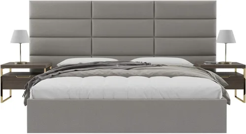 Vista 96 de Vänt - Paneles tapizados de cabecera para montar en la pared, diseño Elizabeth, 120 x 46 pulgadas, configuración de 16 paneles individuales