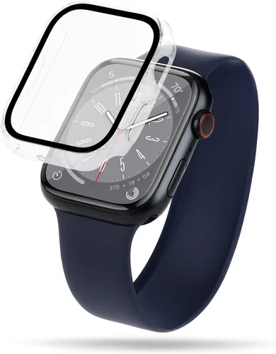 Vista 7 de Case-Mate Funda para Apple Watch Series 6 5 4 con protector de pantalla de vidrio templado integrado [1.575 pulgadas] vidrio templado 9H ultra