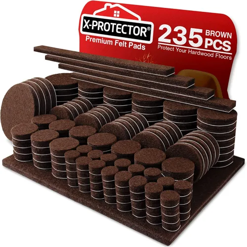 Vista 7 de Almohadillas de Fieltro para Muebles X-PROTECTOR - 48 Protectores de Suelo Premium de Fieltro para Patas de Sillas para Suelos de Madera, la Mejor
