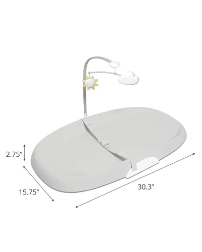 Vista 3 de Skip Hop Cambiador de bebé estilo cuarto de bebé, fácil de limpiar, contorneado con espuma acolchada, base antideslizante, cinturón de seguridad