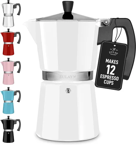 Vista 13 de Zulay Moka Pot - Cafetera para estufa de café expreso, a prueba de fugas, acero inoxidable, fácil de limpiar, mango y perilla resistentes al calor