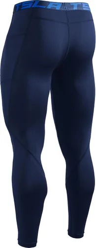 Vista 110 de TSLA - Pantalones de compresión térmica para hombres, calzas deportivas para correr, ropa base de invierno