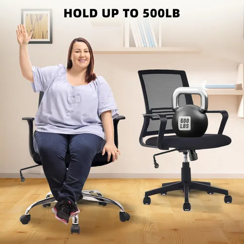 Vista 4 de Besitu Piezas de repuesto para sillas de oficina de 500 libras, con agujeros de montaje de 6 x 10.2 pulgadas, base de silla, placa resistente