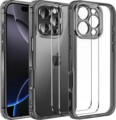 Vista 23 de ivoler Funda Transparente 3 en 1 Diseñada para iPhone Air de 6.5 pulgadas / iPhone 17 Air de 6.5 pulgadas 2025 con Paquete de 2 Protectores
