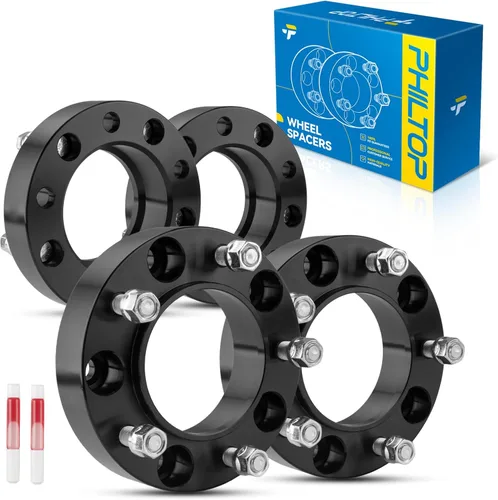 Vista 86 de PHILTOP 4x100 1.25" Espaciadores de rueda para Yaris, 2 piezas de espaciadores de rueda centrados en buje con 54.1mm de diámetro interior del buje