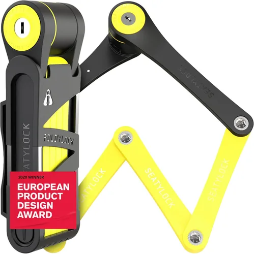 Vista 11 de Seatylock FoldyLock - Candado plegable compacto para bicicleta, candado para bicicleta galardonado y patentado, ligero, de alta seguridad