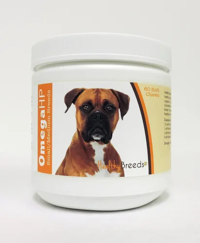 Vista 36 de Healthy Breeds Affenpinscher Omega HP - Masticables suaves para piel y pelaje, 60