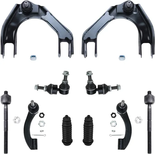 Vista 500 de Detroit Axle - Kit de suspensión delantera de 10 piezas para Hyundai Accent 2006-2011, 2 brazos de control inferiores, 4 barras de acoplamiento