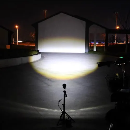 Vista 8 de Faro eléctrico para bicicleta de noche, 3 pines, conector macho/hembra, luz delantera LED, 24 V, 36 V, 48 V, 52 V, impermeable, ultra brillante, luz