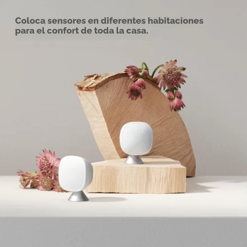 Vista 6 de ecobee Paquete de 2 sensores inteligentes, comodidad, seguridad, ahorro de energía, hogar inteligente, compatible con termostatos inteligentes