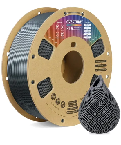 Vista 52 de OVERTURE - Filamento PLA 1/16 pulgadas, consumibles para impresora 3D, carrete de cartón de 2.2 libras, precisión dimensional +/- 0.0008 pulgadas