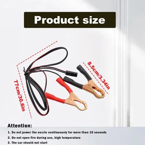 Vista 2 de Adaptador limpiador de descarga para inyector de combustible de automóvil, probador de bricolaje, prueba de presión de bomba de combustible