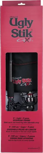 Vista 18 de Combo de Carrete Giratorio y Caña de Pescar Ugly Stik GX2