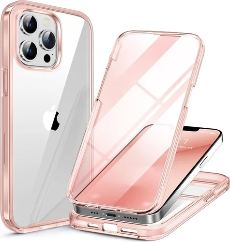 Vista 24 de Miracase Glass Series - Funda para iPhone 11 de 6.1 pulgadas, funda resistente de cuerpo completo mejorado con protector de pantalla de vidrio Negro