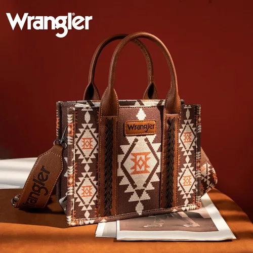 Vista 2 de Wrangler - Cartera para tarjetas de crédito para mujer, estilo bohemio, azteca, con bolsillo con cremallera