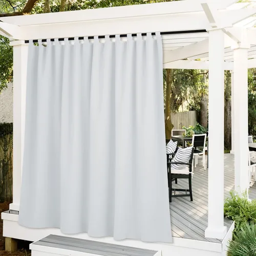 Vista 35 de RYB HOME Cortinas Impermeables para Exteriores - Bloqueo de Luz Solar Resistente al Viento Privacidad Terraza Exterior para Patio Porche Balcón