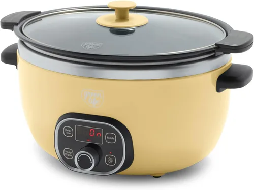Vista 12 de GreenLife Olla de cocción lenta de 6QT, olla de cerámica antiadherente no tóxica sin PFAS, recipiente interior extraíble, programable, apta