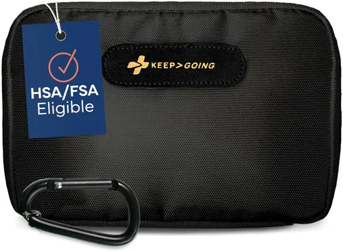 Vista 9 de KeepGoing - Kit de primeros auxilios de viaje para automóvil, hogar, senderismo, campamento y emergencias al aire libre, botiquín de primeros