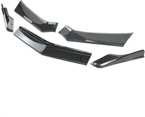 Vista 3 de Divisor de labio delantero con impresión de fibra de carbono, 5 piezas para Chevrolet Corvette C8 2020 2021 2022 2023 2024 5VM estilo parachoques