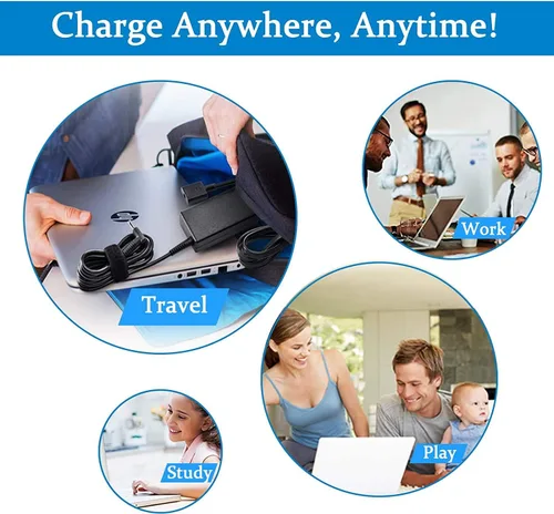 Vista 9 de Cargador adaptador de CA para Acer Spin 3 SP314-51-338Y, SP314-51-59NM. de Galaxy Bang USA