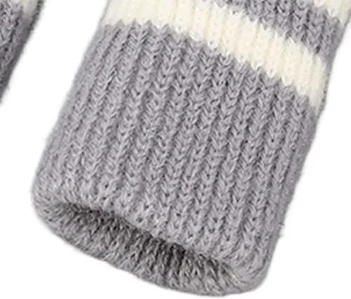 Vista 9 de 16 calcetines para patas de muebles de gato, protectores de piso de patas de silla de punto, suelos, reduce el ruido, fácil de instalar
