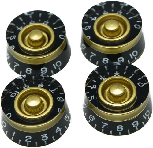 Vista 6 de Dopro Juego de 4 pomos de control para guitarra LP métricas moleteadas ámbar LP para Epi Les Paul/Import Guitar Bass w/Grueso 0.228 in Split Pots