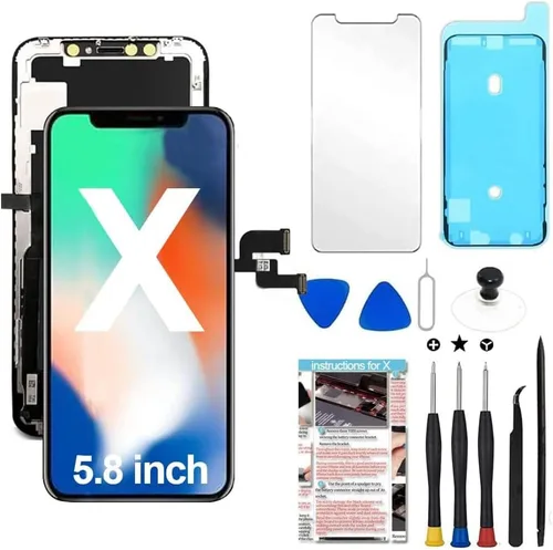 Vista 20 de Reemplazo de pantalla OLED suave para iPhone Xs Max de 6.5 pulgadas [no LCD], pantalla táctil 3D, kit de reparación de digitalizador