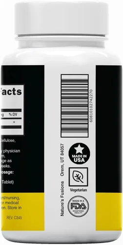Vista 3 de Nature's Fusions Tabletas de yoduro de potasio (paquete de 2) 130 mg - 120 comprimidos EXP 10/2032 - YODO Naciente - KI Pills - Yoduro de Potasio