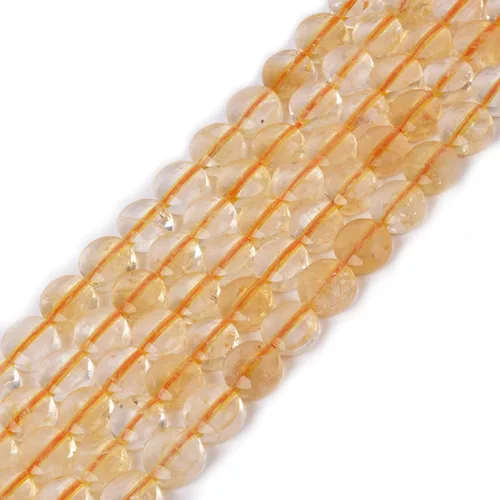 Vista 4 de Cuentas sueltas de cuarzo rutilado negro natural de 0.315 in, moneda facetada Discoid, cuentas sueltas de 15 pulgadas para hacer joyas de bricolaje