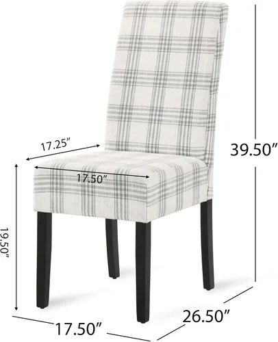 Vista 4 de Dining Chairs Set of 2, Table & Chair Sets, Desk Chair, Modern Upholstered Fabric Dining Room Chairs with Rubberwood Legs for Kitchen, Living Room