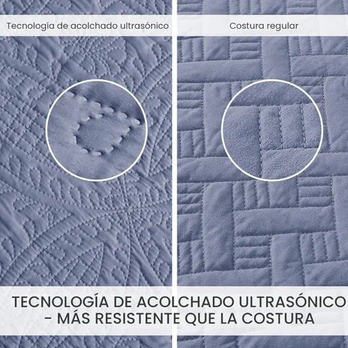 Vista 3 de Edredón de cama tamaño queen Love's cabin, color azul, para cama de verano, de microfibra ligera, estilo moderno, para todas las estaciones, 3