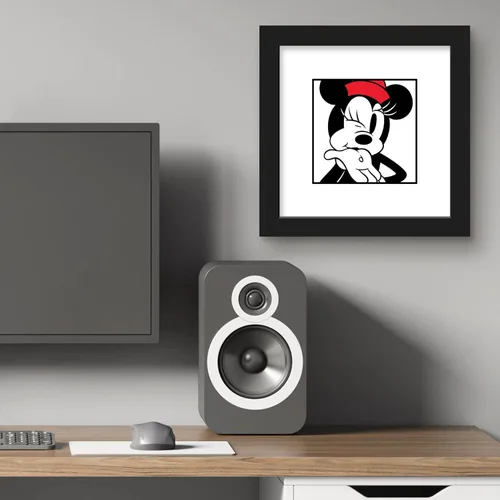 Vista 6 de Trends International Gallery Pops Disney Mickey Mouse - Minnie Expressions - Póster de pared de arte para pared, 12 x 12 pulgadas, versión enmarcada