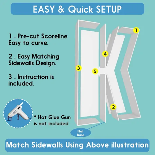Vista 3 de Kit de letras rellenables de 2 pies con marco de globo de mosaico de letra K para decoración de telón de fondo de boda de fiesta de cumpleaños