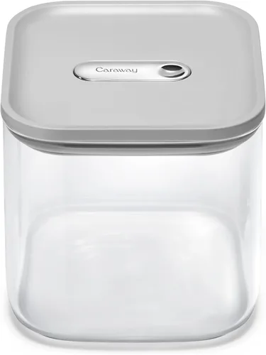Vista 20 de Caraway Recipiente hermético de vidrio de 1 cuarto de galón con tapa, contenedor de almacenamiento de cocina no tóxico, sin BPA, apilable
