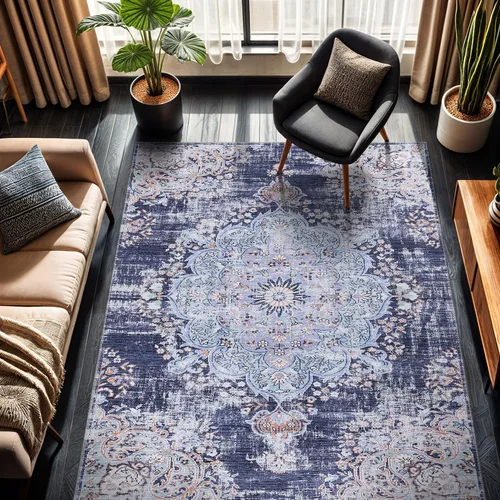 Vista 46 de CAMILSON Alfombras modernas de lujo con diamantes abstractos de 5 x 7 pies, suave, resistente a las manchas, fácil limpieza, no desprende pelo