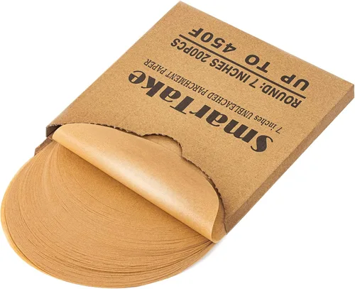 Vista 14 de SMARTAKE 100 hojas redondas de papel pergamino sin blanquear para hornear, 4 pulgadas, antiadherentes precortadas, perfectas para hornear, asar a