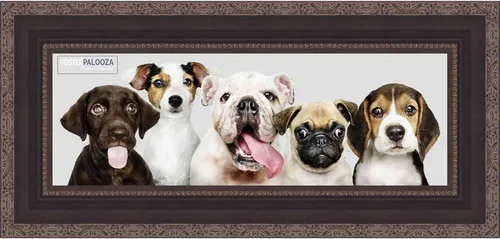 Vista 12 de Poster Palooza 5x5 Inch Traditional Black Complete Wood Square Picture Frame with UV Acrylic Plexiglass, Foam Board Backing & Hardware Included