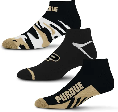 Vista 55 de For Bare Feet Paquete de 3 calcetines tobilleros unisex para adultos de la NCAA Camo Boom