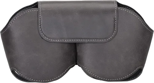 Vista 5 de HARDISTON Funda para AirPods Max, cuero genuino hecho a mano, fundas protectoras de cuero de alta calidad para los oídos, funda de transporte