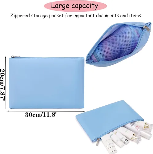 Vista 7 de Mochila de malla para niñas, mochila escolar semitransparente para adolescentes, bolsas de malla con bolsa de maquillajebolsa para lápices, Un